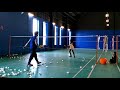 Badminton training