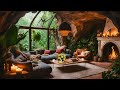 ⛅ Relaxing Music in Greenhouse Library ~ Treehouse | Calm Music Ambience for Good Mood, Study, Work