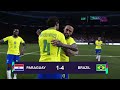 ⚽ Paraguay 1-4 Brasil 🏆COPA AMERICA 2024 | Highligths | Simulación y recreación de videojuego