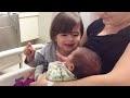 Legendary Moments When Kids Meet Newborn Babies - Funny Baby Siblings #4