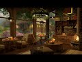 Spring Coffee Shop Ambience & Smooth Jazz Music | Background Instrumental to Relax, Study, Work