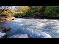 Mountain River, Turquoise Water and River Flowing Sounds
