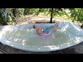 Giant Homemade Water Slide with Jump!