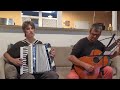 На Сопках Маньчжурии - Hills of Manchuria - Accordion and Guitar