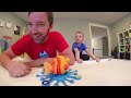 Father & Son PLAY FISH FOOD! / Feed Him Worms!!!??