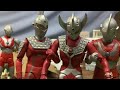 6 Ultra Brothers vs King Ghidorah | Tokusatsu Stop Motion | LJPL Animation