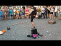 Street performer Ian (?) from England, living in Italy