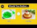 Would You Rather...? FOOD Edition 🍔🍕🥤🍦 HARDEST Choices Ever!