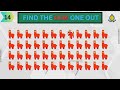FIND THE ODD ONE OUT! #oddoneoutpuzzle #oddoneoutgame