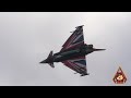 INCREDIBLE HISTORIC FORMATION DISPLAY LANCASTER BOMBER & EUROFIGHTER TYPHOON • RAF CONINGSBY