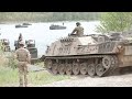 U.S. Soldiers Build Pontoon Bridges to Move Tanks Across Rivers Near Ukraine