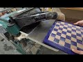 EPOXY AND WOOD CHESS BOARD