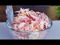 My grandfather taught me this dish! Favorite recipe, salad with crab sticks!