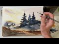 How to Create Luminous and Rich Darks in Watercolour | Loose Expressive Painting Demonstration