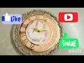 DIY Resin Clock/Resin wall clock🕤🕥 #resin #viral #diy