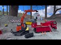 HARD JOB - STRONG HYDRAULIC RC MACHINES WORKING AT THE QUARRY - SCALEART MAN - HITACHI 135 ZAXIS