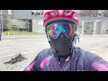 TORNADO & HURRICANE WINDS HIT HOUSTON | Skyscraper windows blown out | Bike ride perspective