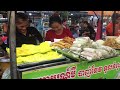 Yummy Fried Short Noodles, Yellow Pancake, Spring Rolls, Grilled Food & More | Cambodian Street Food