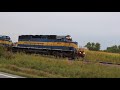 ICE 6427 Leads a 7 Unit train towards Columbus Jct,  Iowa   9 18 2013 Railroad Trains CP DME