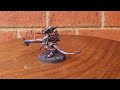 Tyranid metallics trial model.  Play at .25 speed.