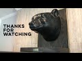 Bear Head Mount out of Oak and Brass // DIY //
