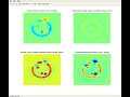 Simulation of Information flow compared with Brownian motion particles