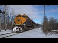 Central Railroad of NJ Heritage unit leading CPKC 928.  Chasing, Rouses Point to Fort Ann, NY