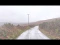 Wicklow Mountains National Park 4K - Scenic Drive - Heavy Rain