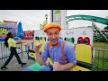 Blippi Meets Stanley The Dinosaur At The Fun Play Park | Educational Videos for Kids