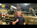 Moving A Shed Full Of Military Vehicles! + Playing With The Sherman Tank!