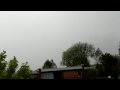 Thunderstorm and heavy rain in Bov, Padborg, Denmark. First part