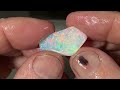 Opal Hunters gave me a rough opal to cut