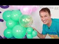 Balloon garland tutorial - birthday decoration ideas at home - balloon decoration ideas