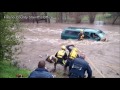 Risky swift water rescue caught on camera