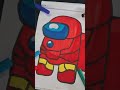 Drawing Ironman Among Us with markers