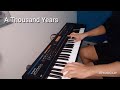 A Thousand Years - Cristina Perri #cristinaperri #piano #teclado #popmusic