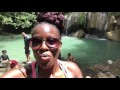 Ruins and Waterfalls Oh My..🌅 Erawan Falls in Kanchanaburi Thailand