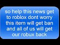 Why IS This Roblox Item taking our Robux (Roblox)