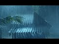 Hurricane, Night Thunderstorm Ambience for Sleeping | Torrential Rain, Mighty Thunder & Strong Wind
