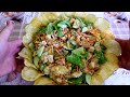 Chamomile salad is a delicious salad with chicken, vegetables and chips