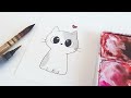 How To Draw a Cute Cat for Beginners!
