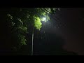 The calming sound of rain in a park at night, white noise ASMR, the sound of rain