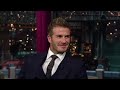 David Beckham Popped His Achilles Tendon | Letterman