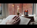 Cosy READ WITH ME on a rainy day 🌧Rain sounds & soft music ASMR ambience
