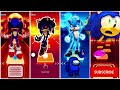 Sonic EXE VS Sonic EXE VS Sonic VS Sonic | DING DONG HIDE AND SEEK | Tiles Hop EDM Rush