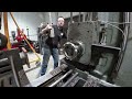 Machining Parts for a Robotic Welding Machine on the Horizontal Boring Mill - Manual Machining