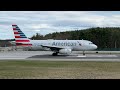 April 14, 2024 Plane-Spotting with The American A-319 and The Dassault Falcon 50 (MHT)