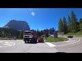 Driving the Sella Pass, Italy