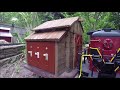 Collecting the Freight Before a Storm on the Garden Railroad