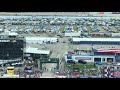 President Trump’s motorcade arrives at Daytona International Speedway